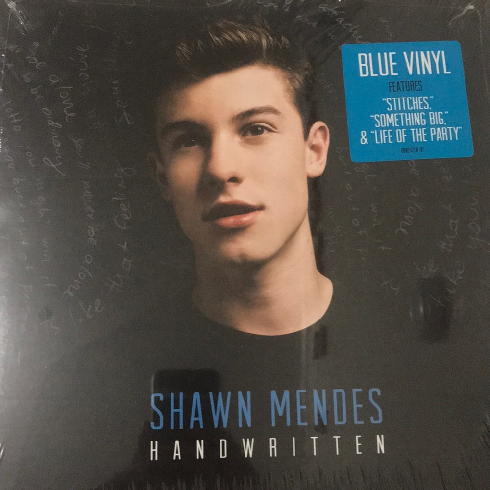 Shawn Mendes Hand Written Blue Vinyl